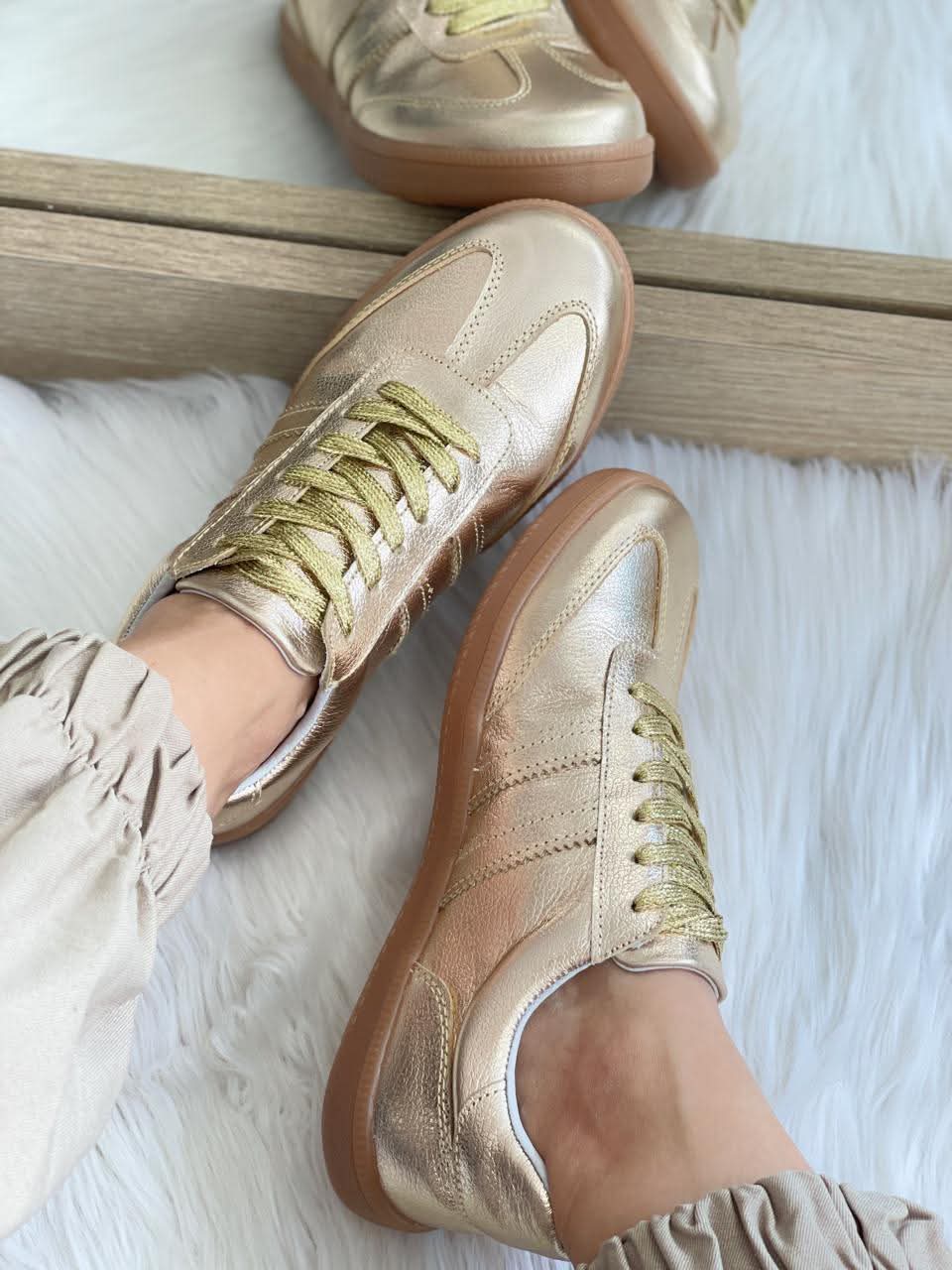 TENIS SUELA BAJA DORADOS (1) TENIS SUELA BAJA - Imagen 1