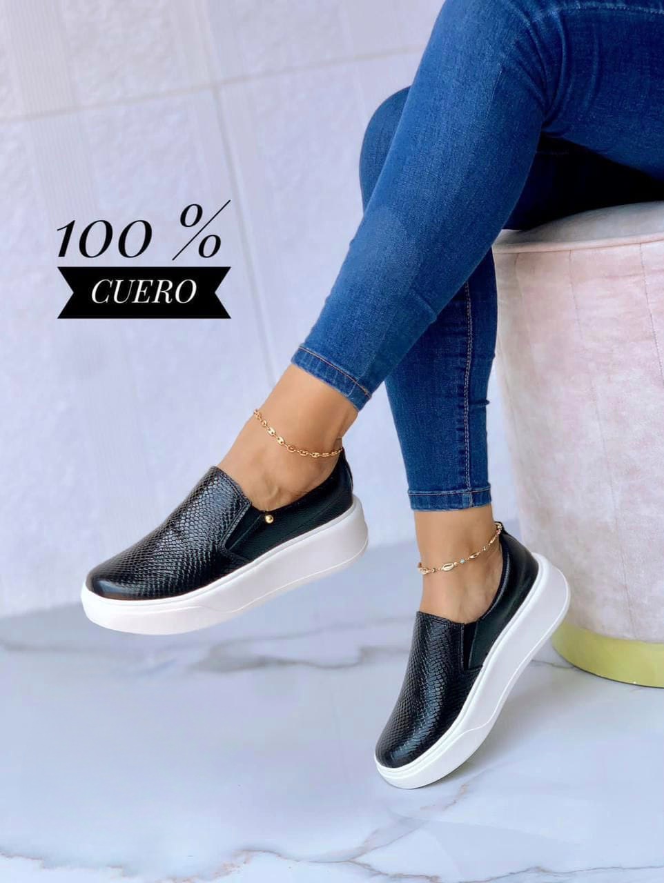 TENIS ELASTICO NEGROS (1) TENIS ELASTICO CON CIRCULO - Imagen 1