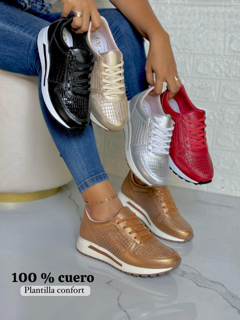 TENIS TENIS CORDON FINO .TODOS (1) TENIS CON LINEA EN PLANTILLA - Imagen 1